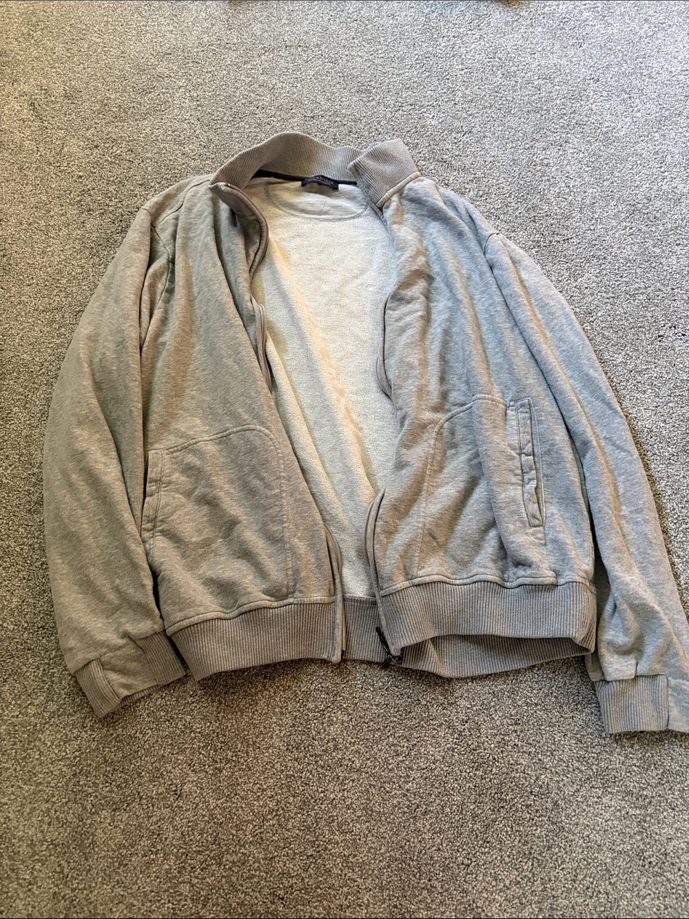 Paul & Shark Light Gray Full‑Zip Jacket